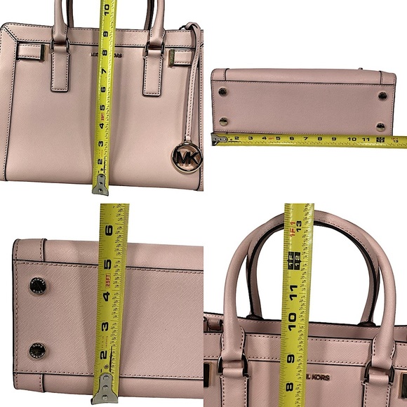 Michael Kors Dillon Large Zip Top Saffiano Leather Handbag Pink 💕💕 - Picture 13 of 13